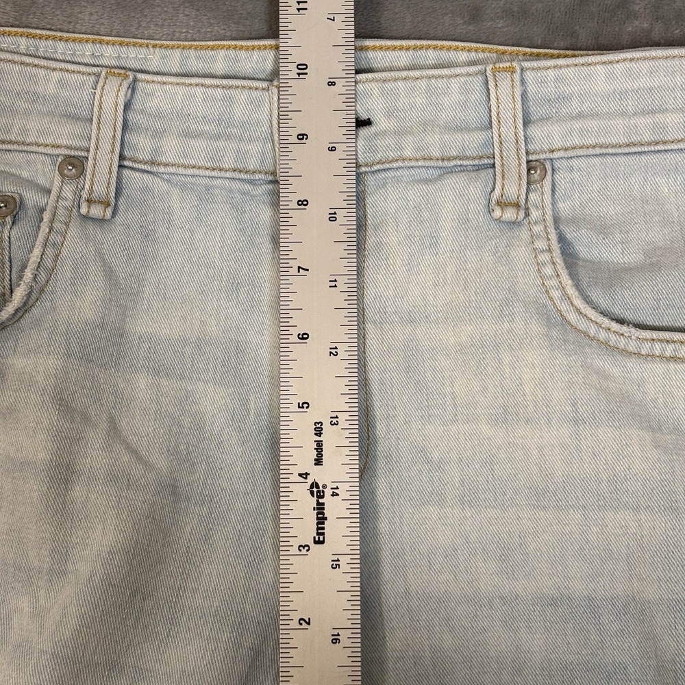 Rag & Bone Womens 31x27 Dre Low-Rise Slim Boyfriend Jeans Raw Hem Light Wash - Picture 8 of 9
